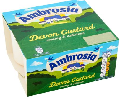 Ambrosia Devon Creamy Custard Pot 3 x 4pk